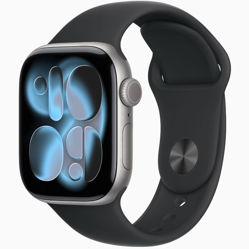 Умные часы Apple Watch Series 11 46mm Space Grey Aluminum Case with Sport Band Black
